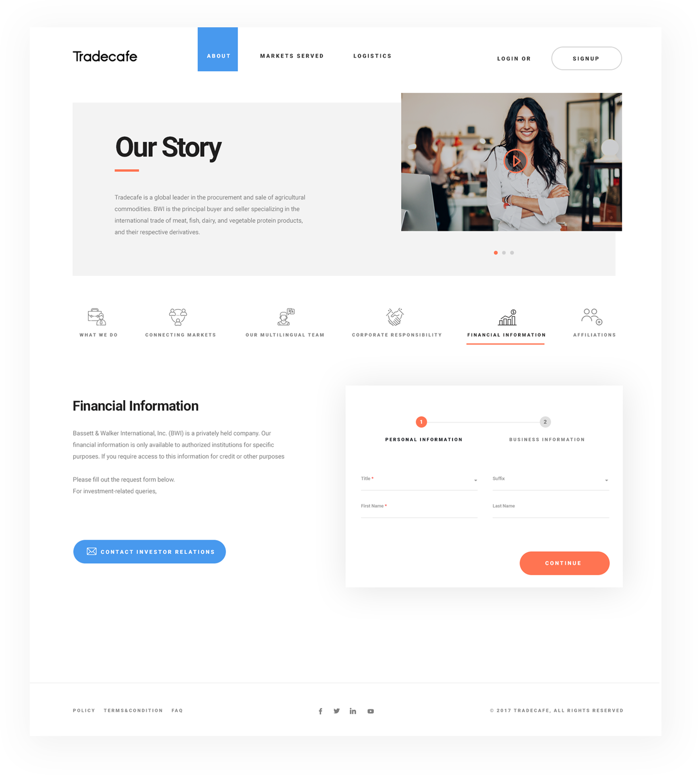 tradecafe-financial-information